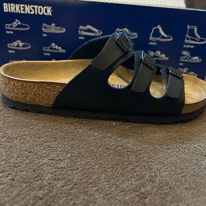 Birkenstock Black Sandals with Adjustable Buckles